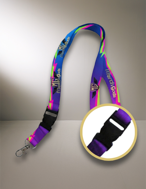 LANYARD 25mm + CLIP NEGRO